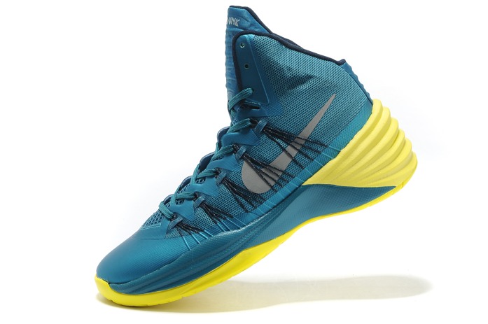 Nike presse Dates cher Hyperdunks 2013 Chaussures Homme Cyan (1)